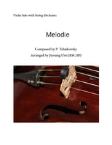 MELODIE (Violin Solo with String Orchestra) Orchestra sheet music cover